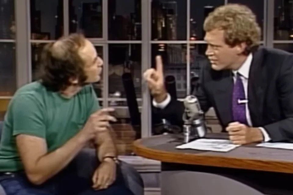 Harvey Pekar on 'Late Night With David Letterman' in 1988Credit: CBS