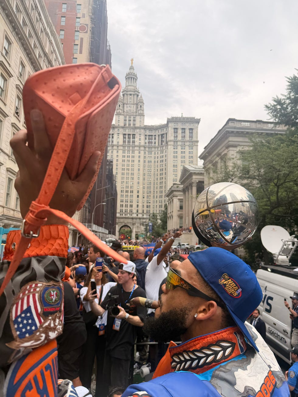 Jordyn Woods at the Knicks Parade