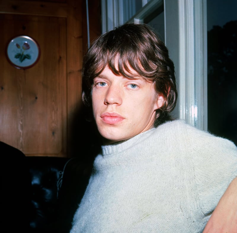 English singer, songwriter and lead singer of the Rolling Stones, Mick Jagger, at Television House Studios during rehearsals for the ITV show "Ready Steady Go!" on February 26, 1965, in London, England. (Photo by Jeff Hochberg/Getty Images)