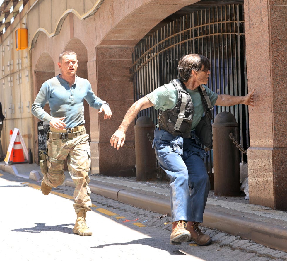 jack oconnell and cillian murphy filming a quiet place iii