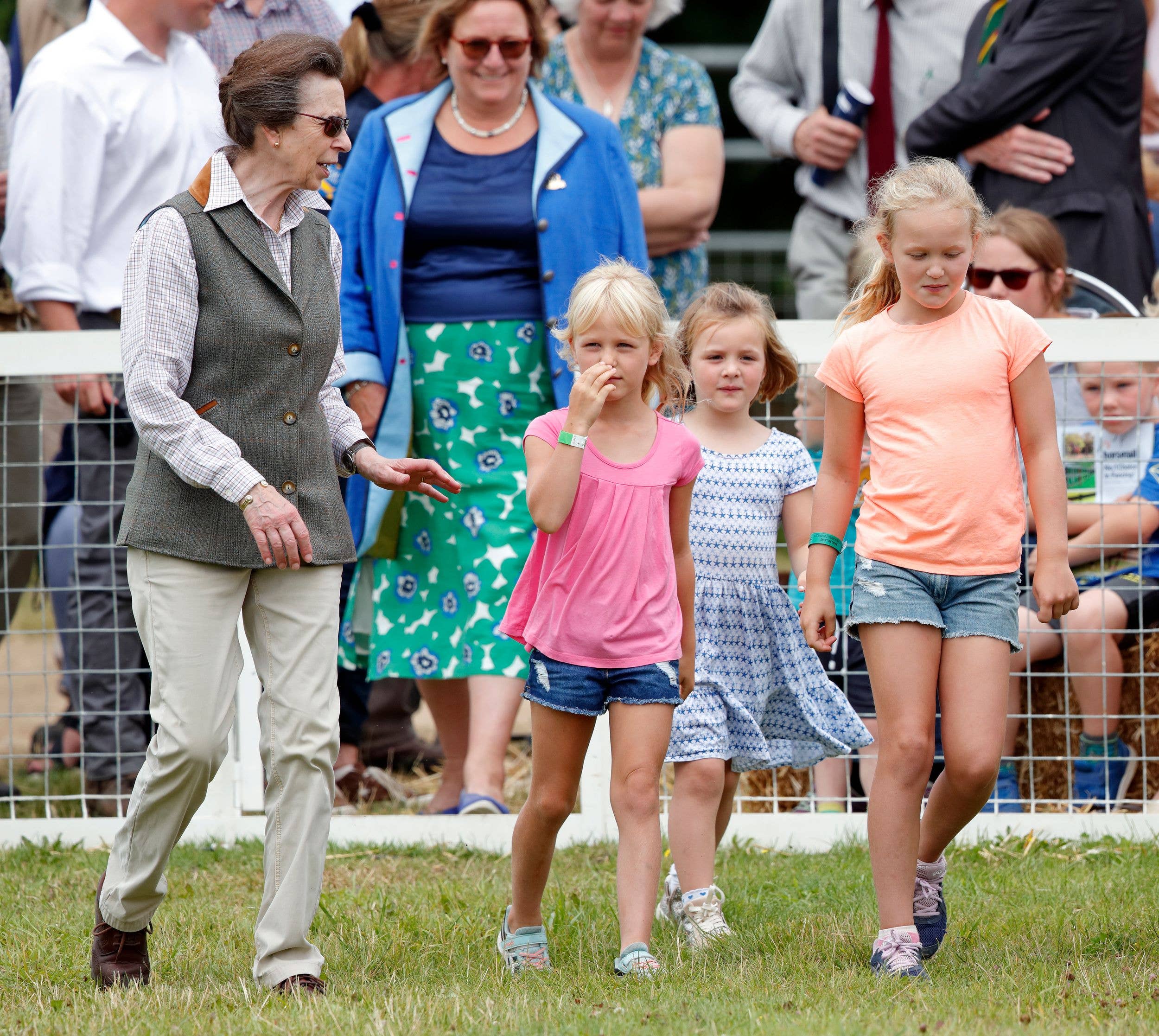 Anne adores her grandchildren 