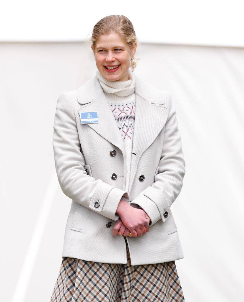 A photo of Lady Louise Windsor smiling 