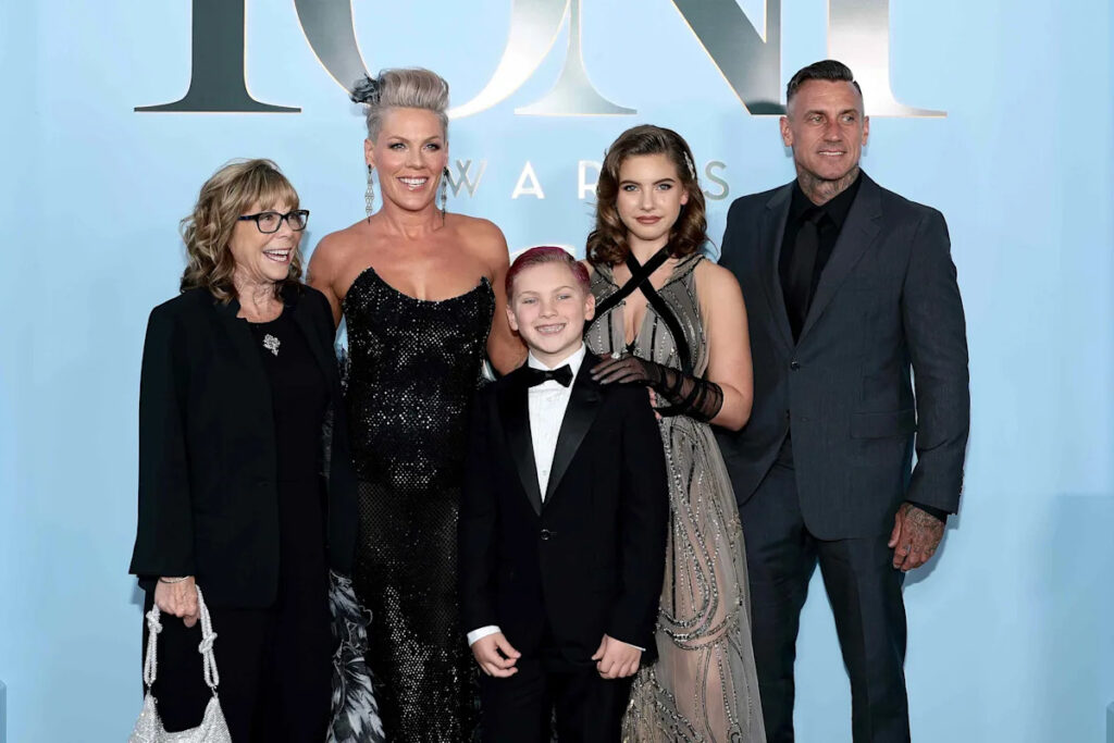 Pink Has Rare Red Carpet Date Night With Husband Carey Hart and Lookalike Kids at Tony Awards 2026 Pink Has Rare Red Carpet Date Night With Husband Carey Hart and Lookalike Kids at Tony Awards 2026