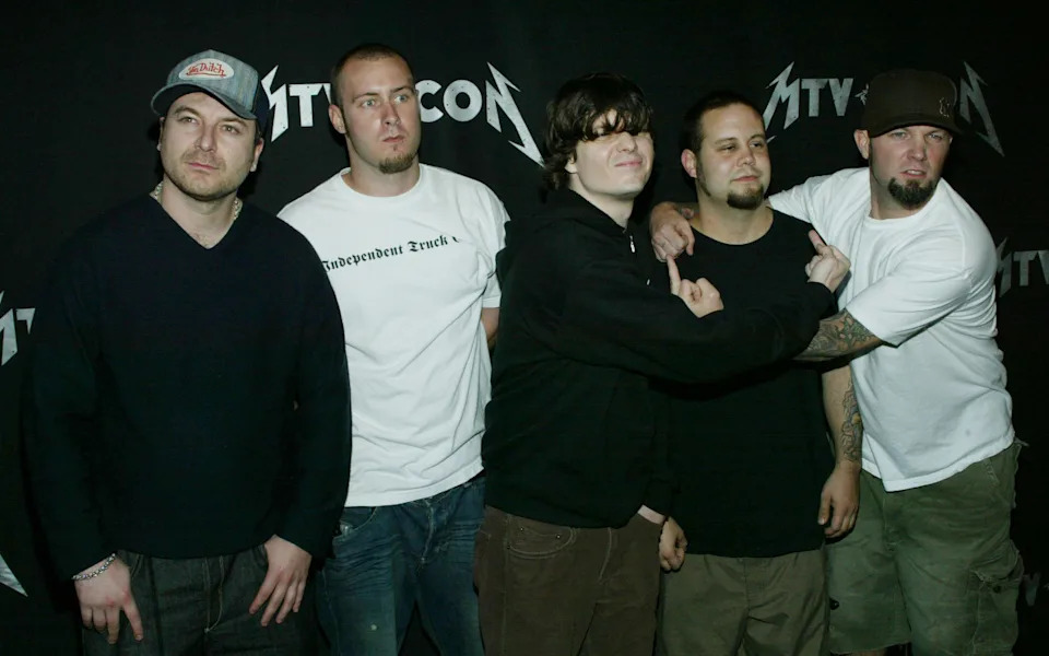 Limp Bizkit making silly faces