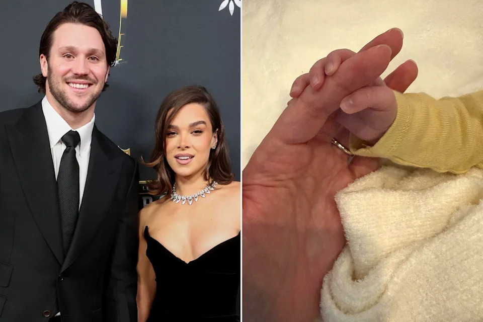 Josh Allen and Hailee SteinfeldCredit: Christopher Polk/Variety via Getty; Hailee Steinfeld/Instagram