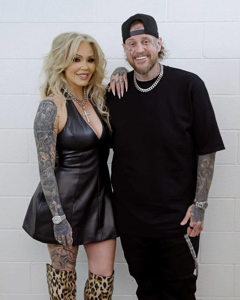 Bunnie XO and Jelly Roll black outfits
