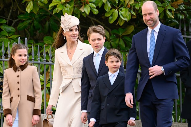 Prince and Princess of Wales Easter Service.