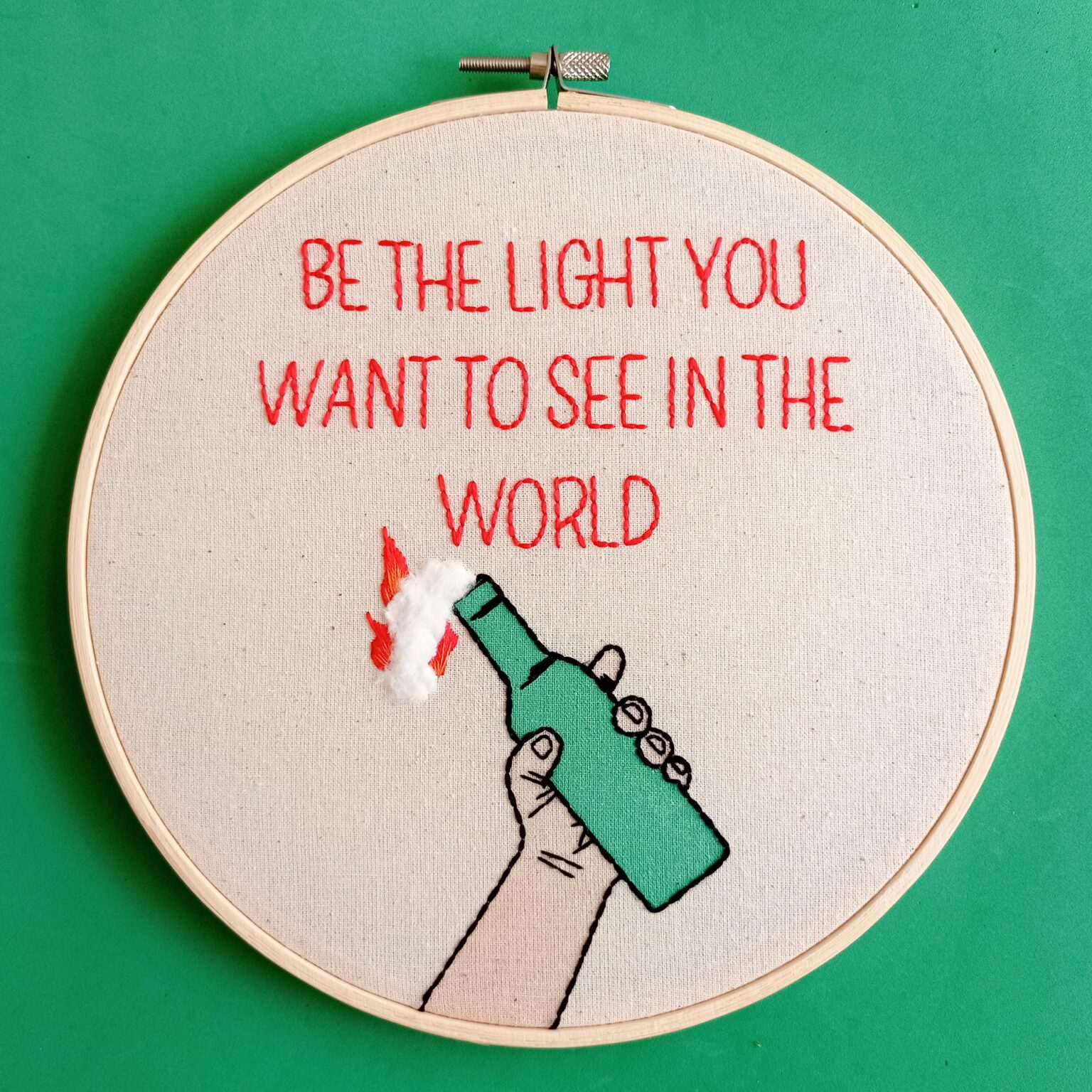 Embroidery I made inspired by Jason Mendoza from the NBC series 'The Good Place'