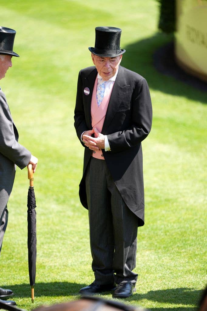 Sir Andrew Lloyd Webber on day four of Royal Ascot at Ascot Racecourse
