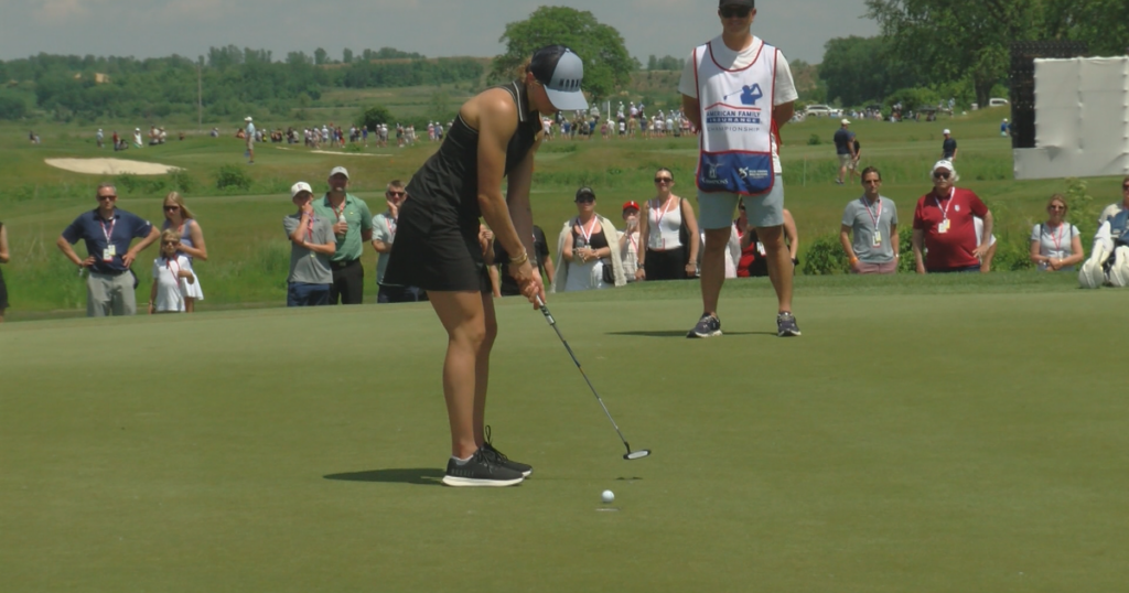 Caroline Harvey and Andy North win AmFam 10th annual Celebrity Foursome | Sports Caroline Harvey and Andy North win AmFam 10th annual Celebrity Foursome | Sports
