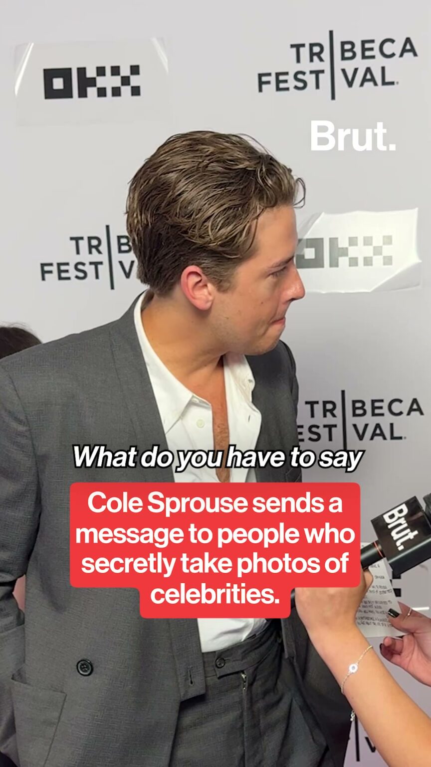 Cole Sprouse sends a message to people who secretly take photos of celebrities. Cole Sprouse sends a message to people who secretly take photos of celebrities.