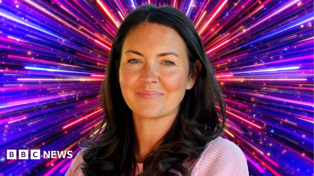 Strictly Come Dancing: Lacey Turner confirmed as first 2026 celebrity contestant A side-by-side collage: On the left, Caitlin and Grace Leggett wear white bath robes and smile for a selfie. Caitlin has short, buzzed hair while Grace has long hair covered by a grey hair band. On the right, a Caitlin sleeps in a hospital bed, she has no hair left.