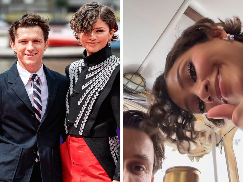 Watch Zendaya’s Sneaky Supportive Wife Moment in Tom Holland’s Amsterdam Red Carpet Video Watch Zendaya's Sneaky Supportive Wife Moment in Tom Holland’s Amsterdam Red Carpet Video