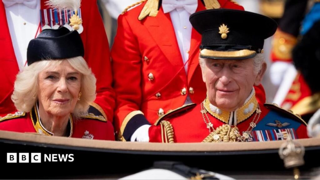 Trooping the Colour: King and Queen watch ceremony ahead of 41-gun salute and flypast - live updates