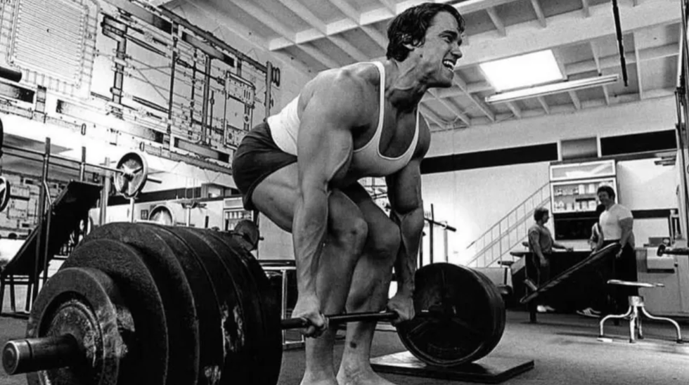 weightlifting session in a gym