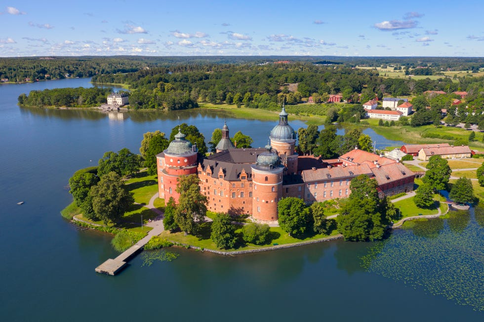 Aerial view of Gripsholm Castle