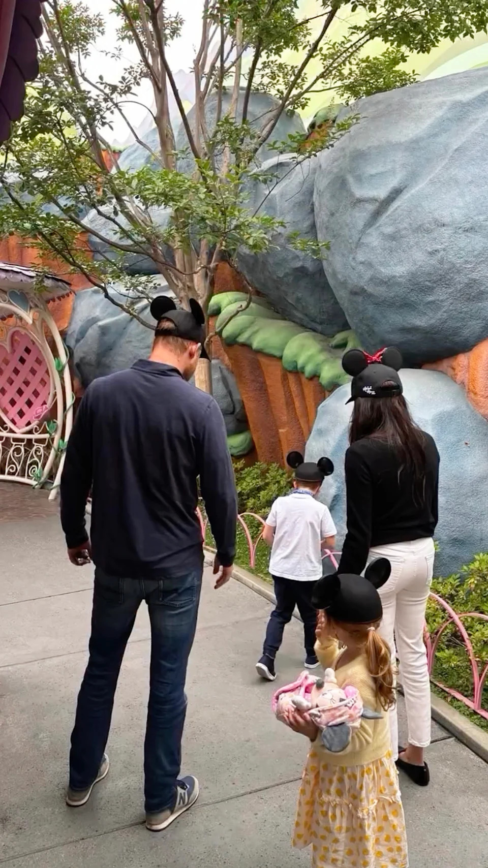 “Happy Father’s Day to our one and only,” she added. (Seen here: The Sussexes at Disneyland in 2025.) meghan/Instagram