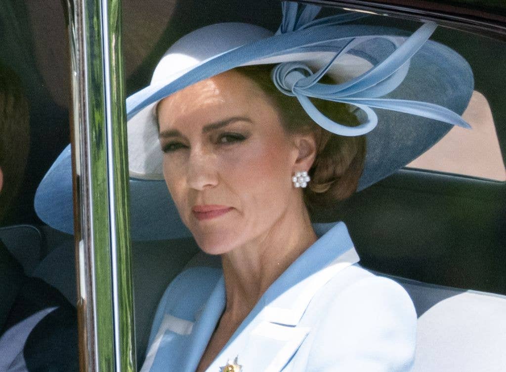 The Princess of Wales wearing a Philip Treacy hat