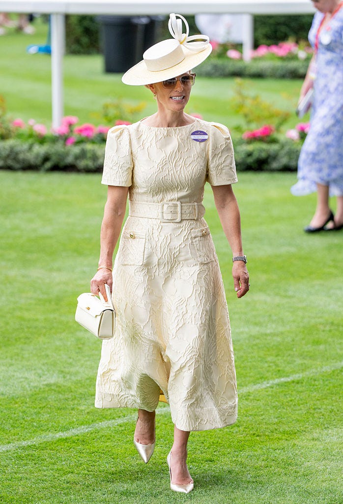 ascot, england june 18 zara tindall on day three of royal ascot 2026 at ascot racecourse on june 18, 2026 in ascot, england photo by mark cuthbertuk press via getty images