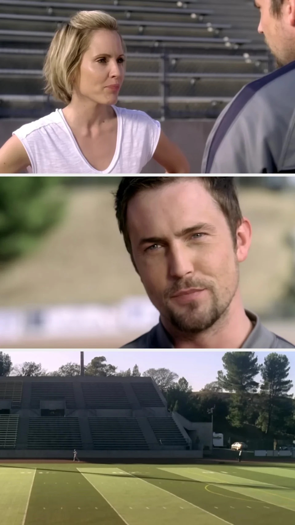 Emma Caulfield and Desmond Harrington in "TiMER"