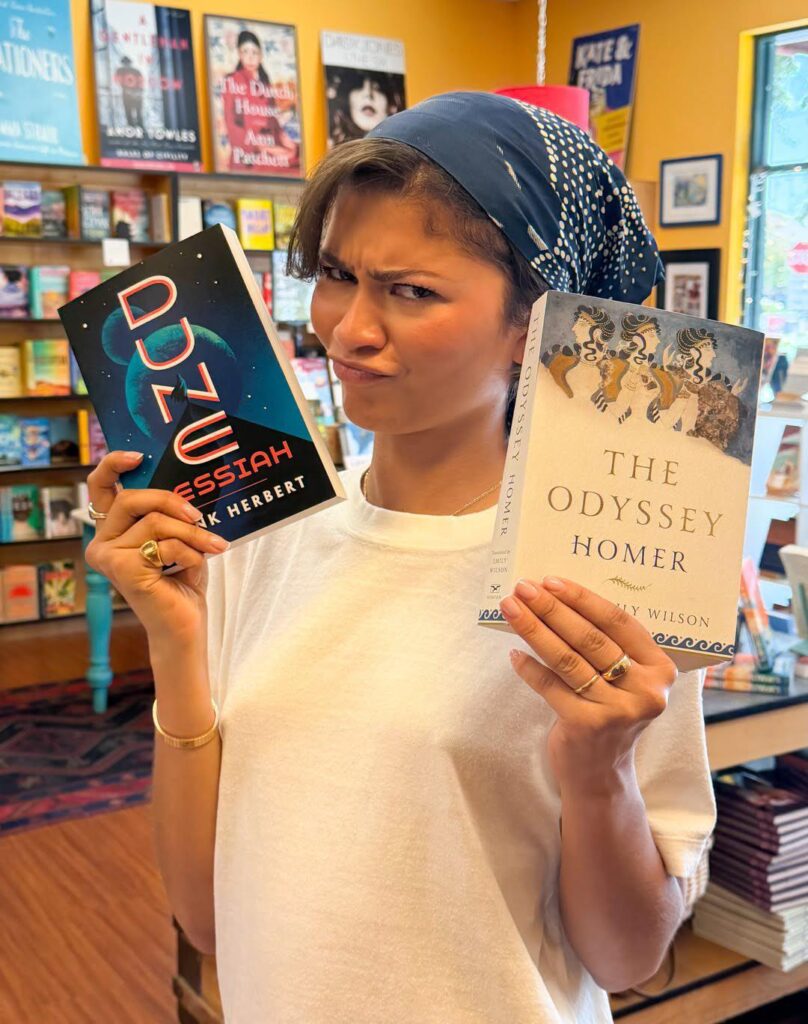 Zendaya has shared a new photo teasing 2 of her upcoming films : ‘DUNE 3’ and ‘THE ODYSSEY’
