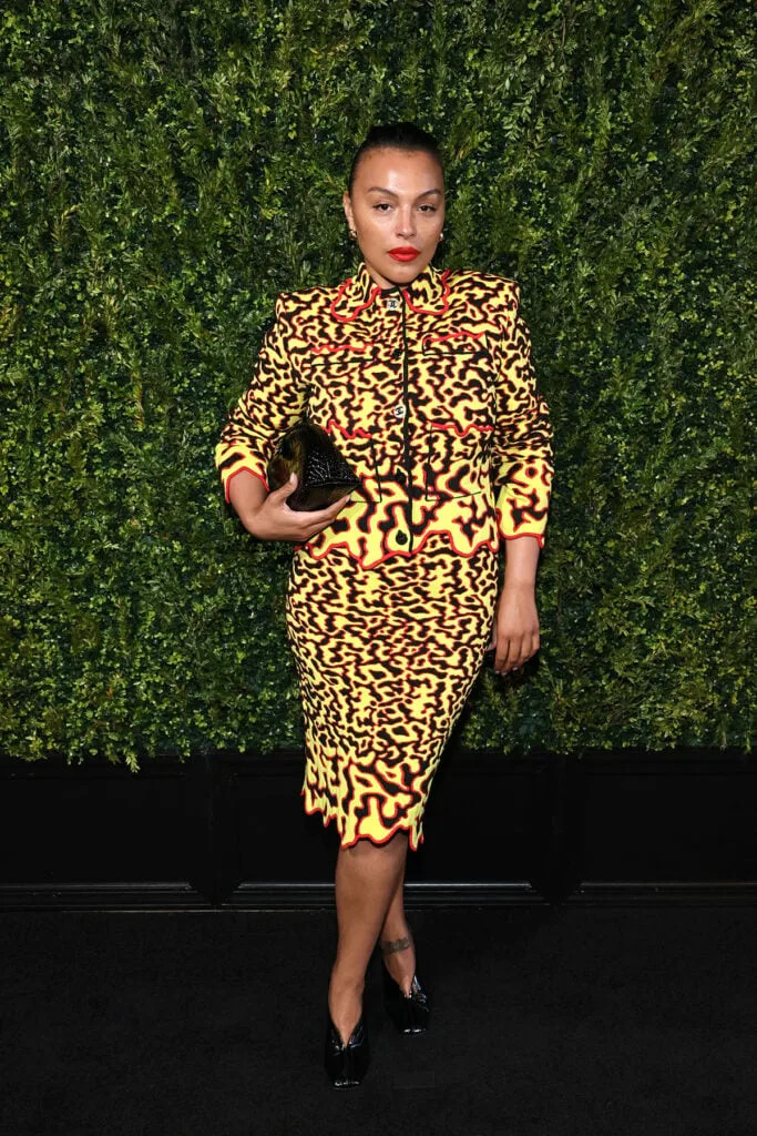 Paloma Elsesser, wearing CHANEL, attends the CHANEL Tribeca Festival Artists Dinner 