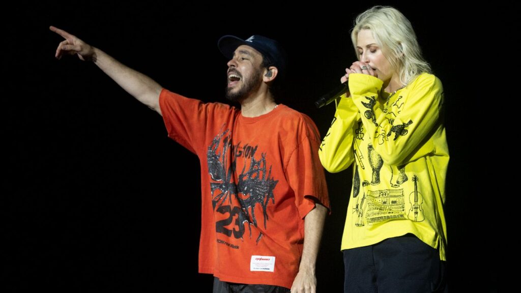 Linkin Park on stage at Download 2026