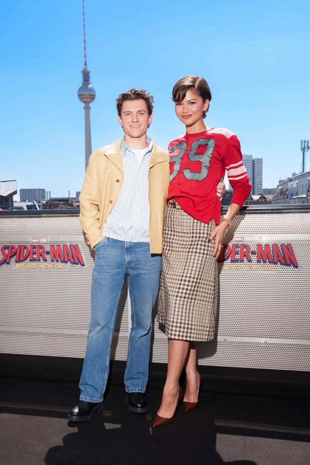 Tom Holland & Zendaya Continue ‘Spider-Man’ Press Tour in Berlin