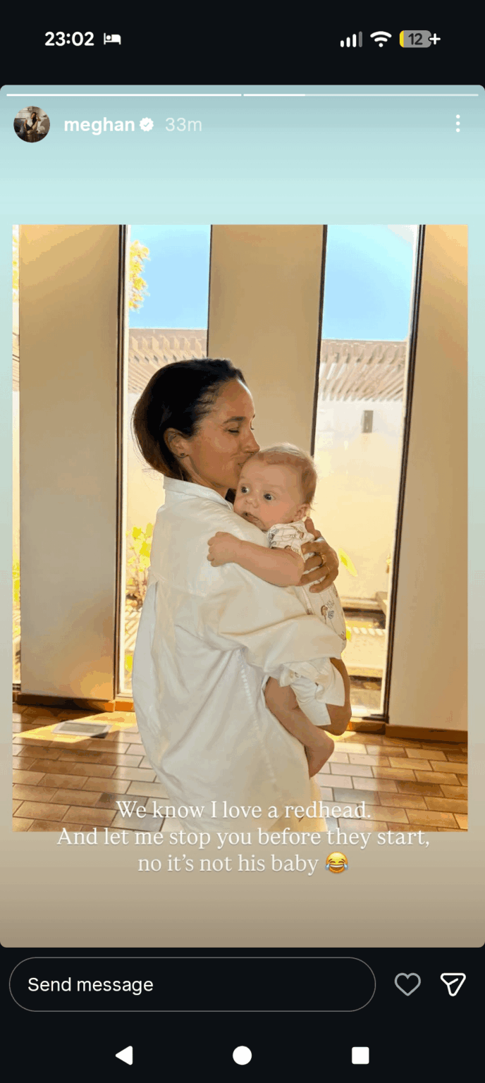 Meghan getting ahead of the tabloids.