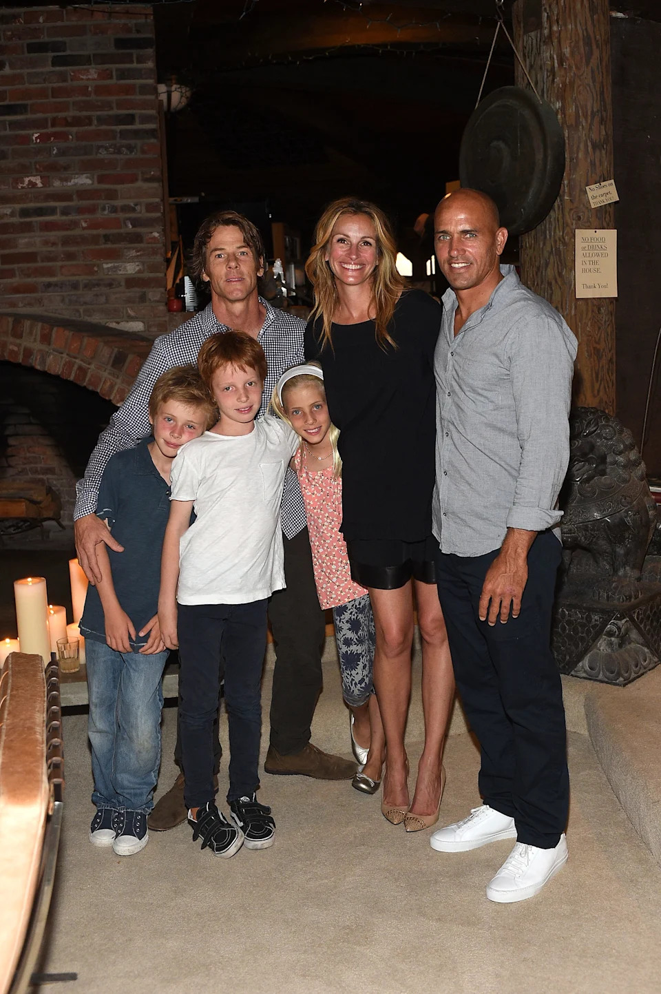 The “Erin Brockovich” star and cinematographer (pictured here with their kids and surfer Kelly Slater in 2015) married in 2002 and have kept their family life largely private. Stefanie Keenan