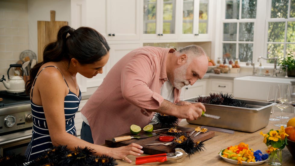 with love, meghan l to r meghan, duchess of sussex, josé andrés in episode 208 of with love, meghan cr courtesy of netflix © 2025