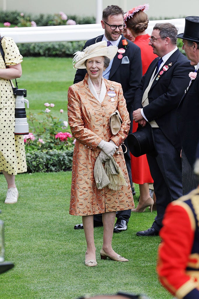 ascot, england june 18 anne, princess royal attends day 3 of royal ascot at ascot, royal borough of windsor and maidenhead on june 18, 2026 in ascot, england photo by max cisottidave benettgetty images for royal ascot