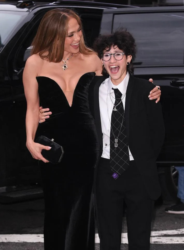 Lopez and Oskar in April 2025.Credit: Getty