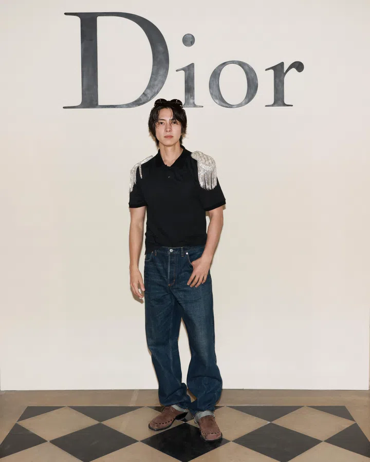 Tomohisa Yamashita at Dior Spring Summer 2027 show Paris Fashion week