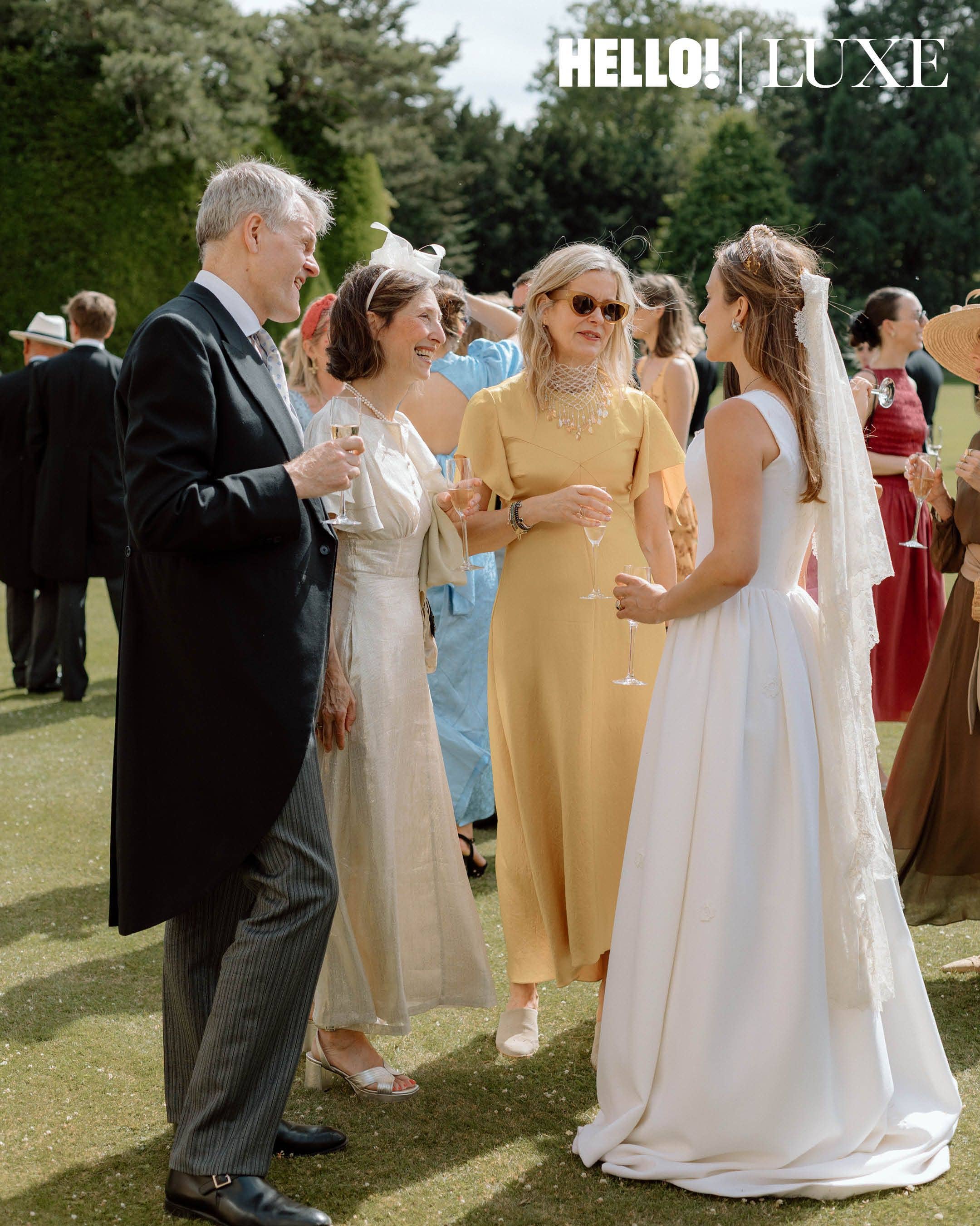 The wedding party enjoyed a glorious day of sunshine 