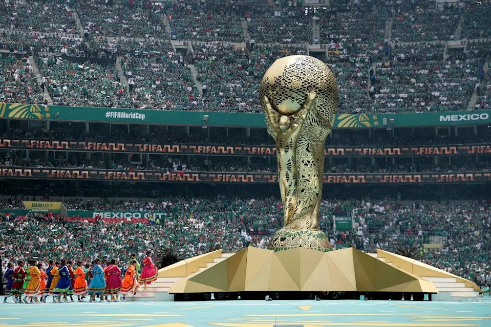 Performers dance during the Opening Ceremony ahead of the FIFA World Cup 2026 Group A match between Mexico and South Africa at Mexico City Stadium on June 11, 2026 in Mexico City, Mexico.