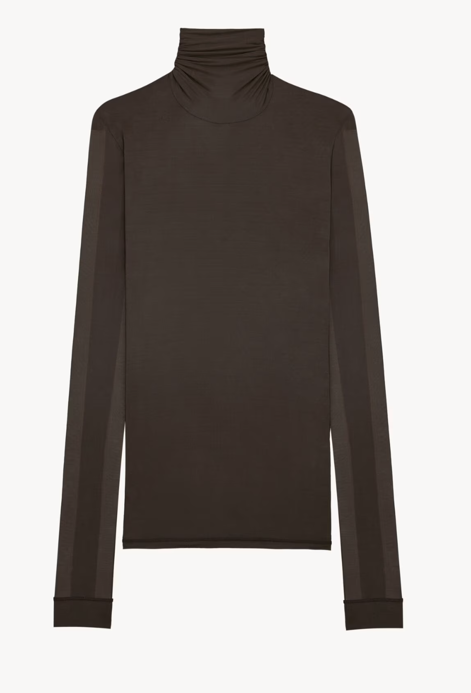 Saint Laurent , Turtleneck Top in Stretch Jersey