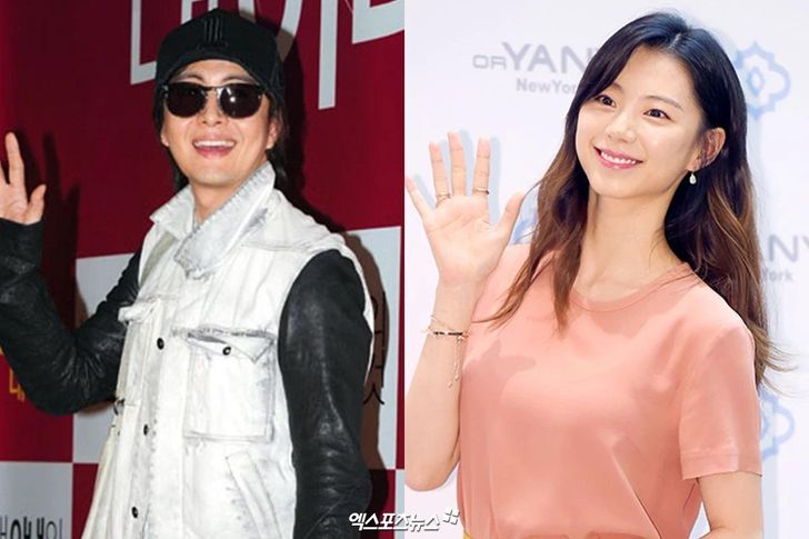 Bae Yong-joon, left, and Park Soo-jin / Xportsnews