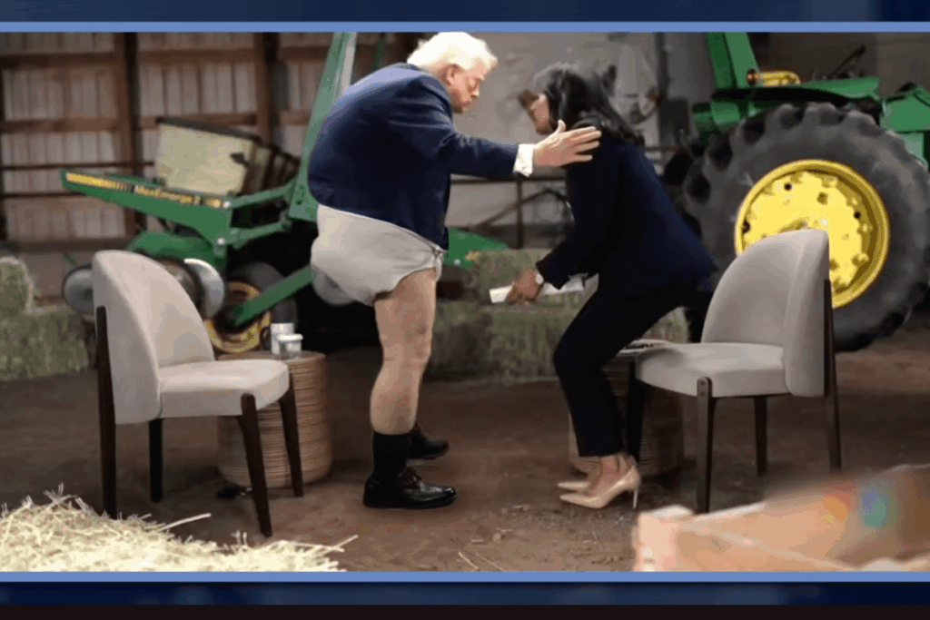 Jimmy Kimmel mocks Trump storming out of interview with AI diaper image