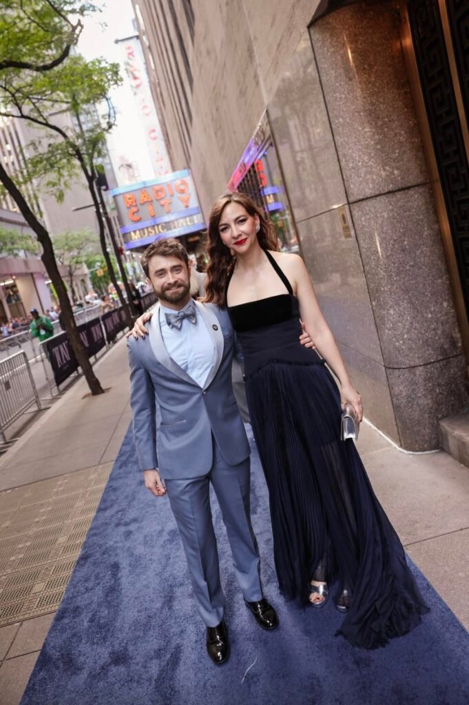 Daniel Radcliffe and GF Erin Darke at 2026 Tony Awards. Radcliffe is nominated for Best Performance by an Actor in a Leading Role in a Play for 'Every Brilliant Thing'.