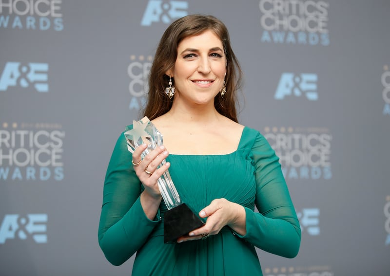 Mayim Bialik won the award for Best Supporting Actress in a Comedy Series for "The Big Bang Theory" at the 2016 Annual Critics' Choice Awards in Santa Monica.