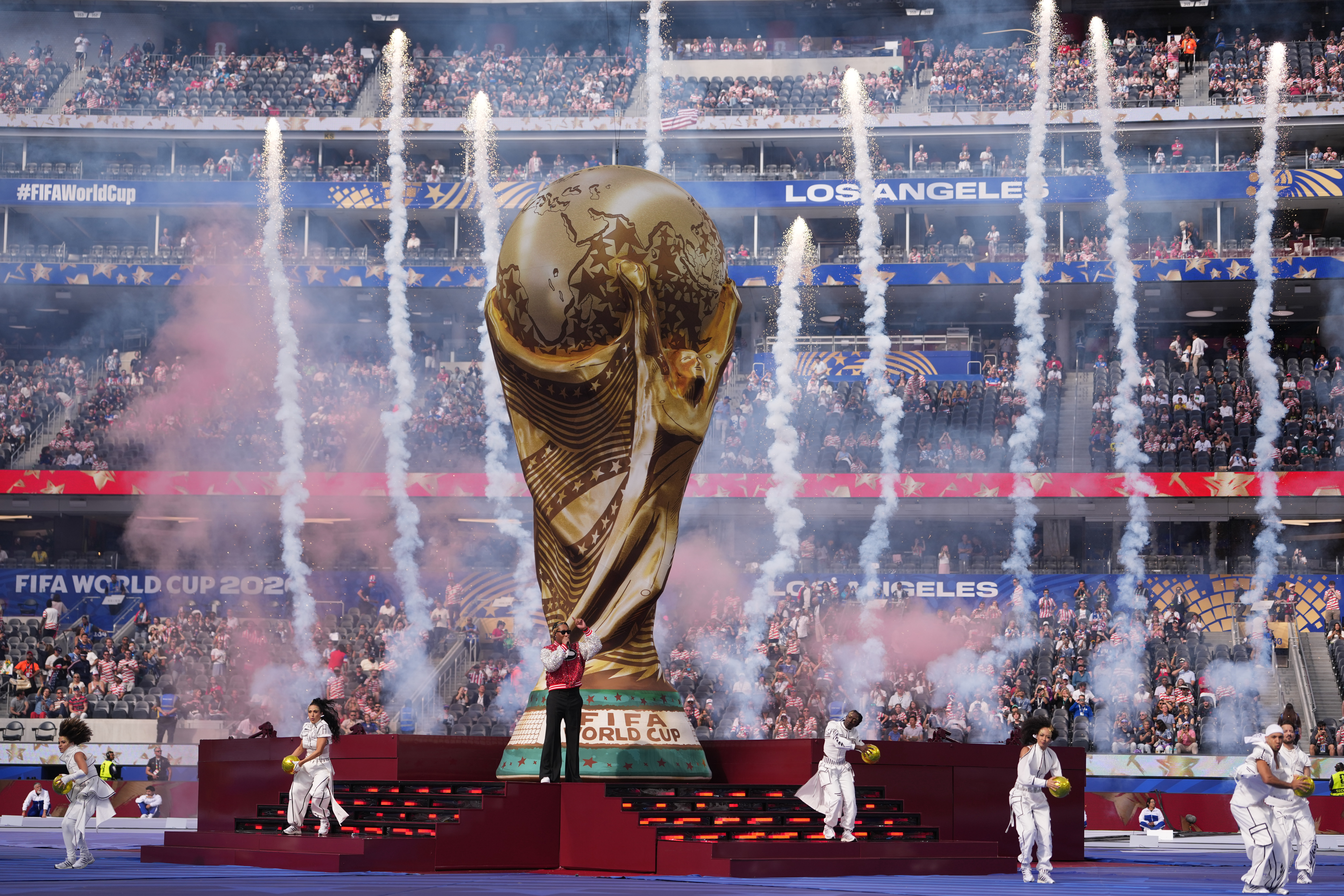 Future performs during the opening ceremony for the World Cup...