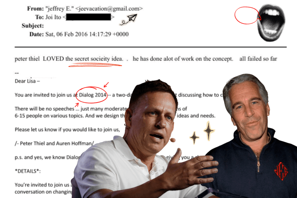 Peter Thiel's secret society turns up in Epstein files