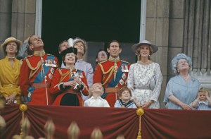 The royal family on the balcony of Buckingham Palace in London for the Trooping the Colour ceremony, June 1983. (Photo by Jayne Fincher/Princess Diana Archive/Getty Images)
