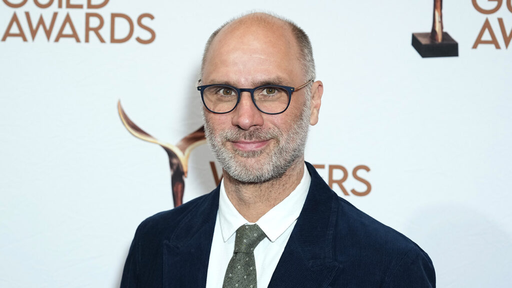 Jesse Armstrong Praises Brian Cox, Peter Capaldi’s “Good F*** Off” Jesse Armstrong at the 2024 Writers Guild Awards held at The Edison Ballroom on April 14, 2024 in New York City.