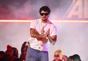 Bad Bunny at the 2025 iHeartRadio Music Awards held at the Dolby Theatre on March 17, 2025 in Los Angeles, California. (Photo by Michael Buckner/Billboard via Getty Images)