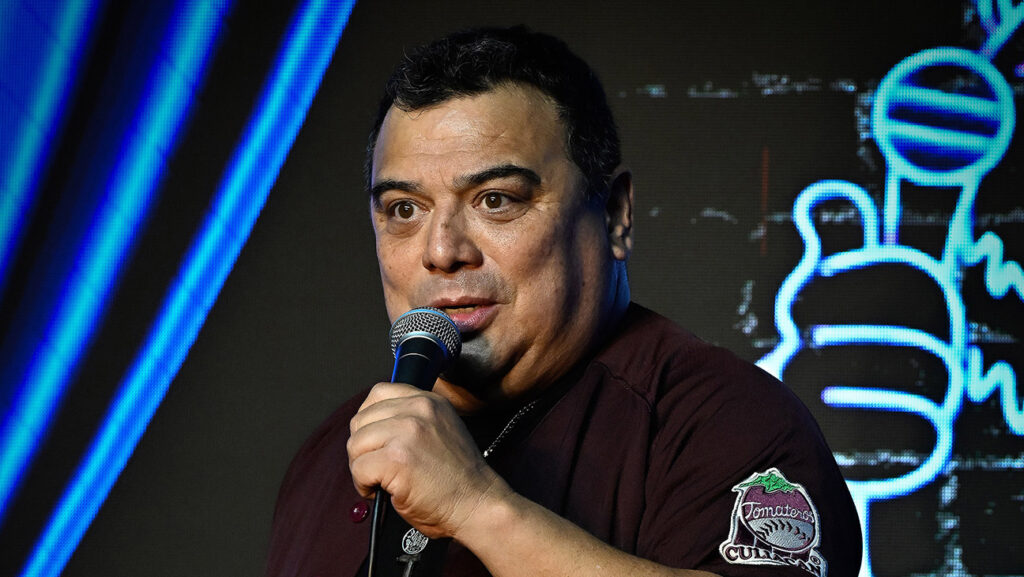 Comedian Carlos Mencia performs at The Ice House Comedy Club on June 06, 2026 in Pasadena, California.