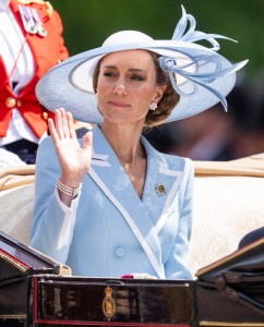 LONDON, ENGLAND - JUNE 13: Catherine, Princess of Wales during Trooping The Colour 2026 on June 13, 2026 in London, England. Trooping The Colour is a ceremonial parade celebrating the official birthday of the British Monarch. (Photo by Mark Cuthbert/UK Press via Getty Images)