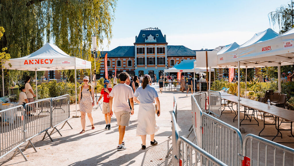 Visitors Walk Through The Haras D Annecy After The Public Opening Of The New Cite Internationale Du Cinema D Animation During The Annecy International Animation Film Festival At Haras D Annecy In Annecy In Haute Savoie In France On June 20 2026.