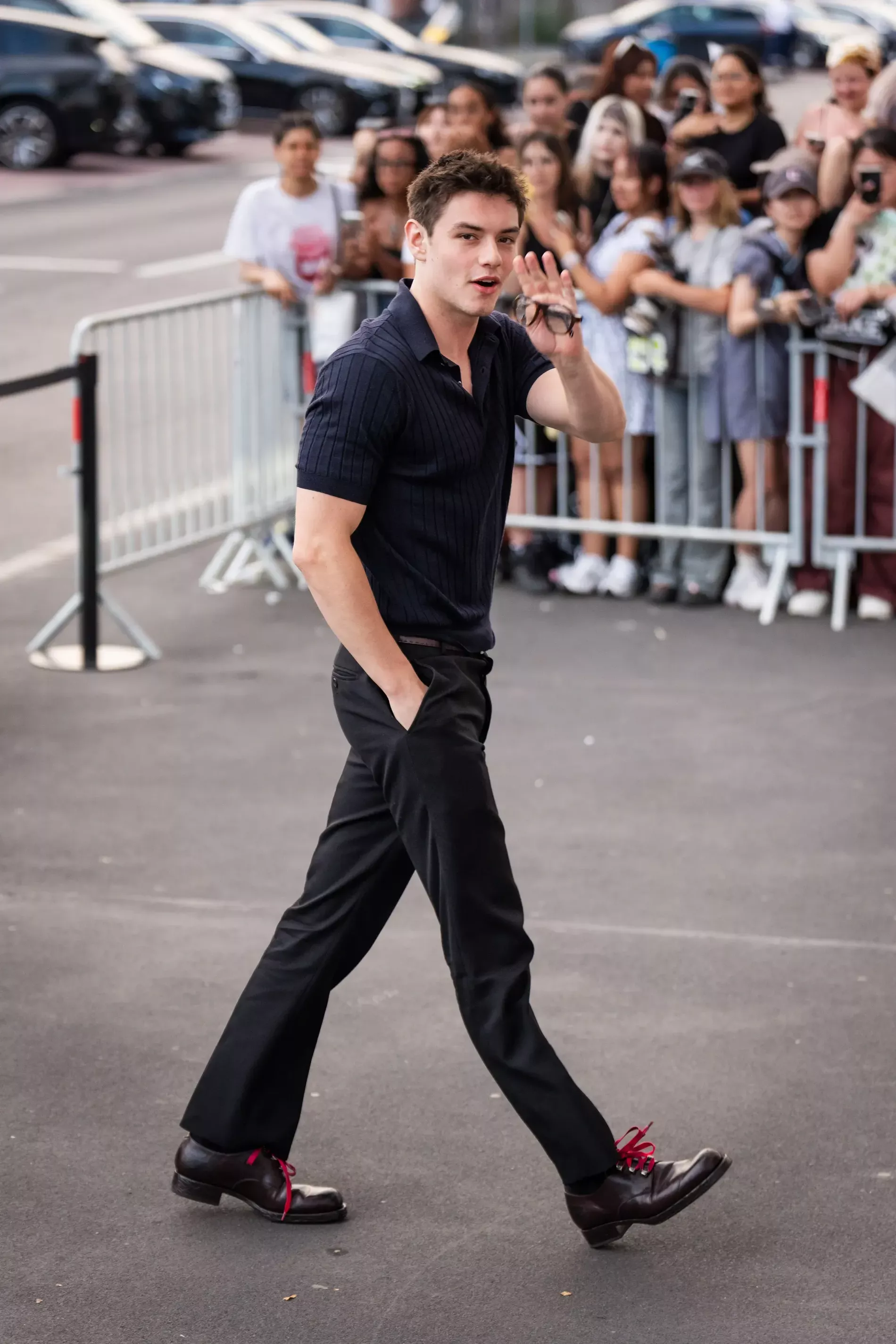 Celebrity Sightings Men’s Spring 2027 Louis Partridge